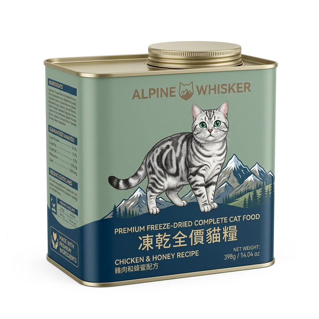 Airtight 398g Square Pet Food Storage Tin | Custom Cat Food Can – LAMPTOP