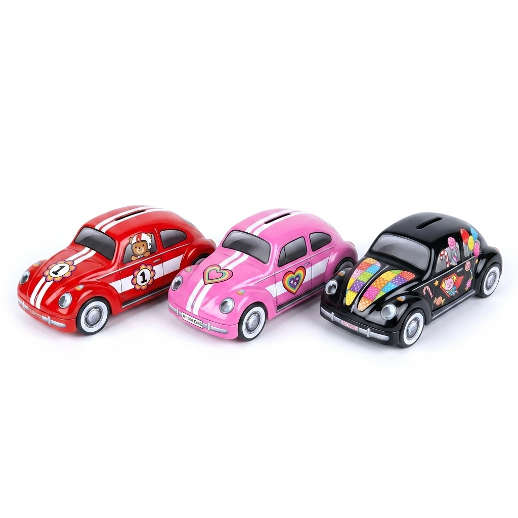 Custom Car-Shaped Tin Boxes | Children’s Model Toy Savings Bank