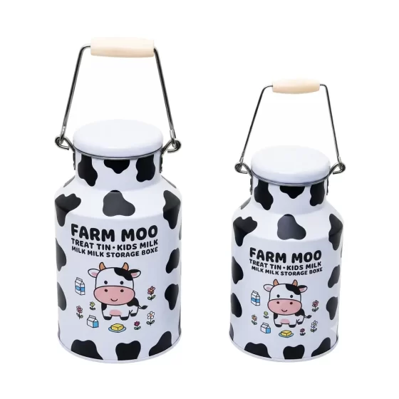 Custom metal candy jar with handle and airtight lid - food-grade tinplate container with CMYK printing for promotional gifts Custom metal candy jar with handle and airtight lid - food-grade tinplate container with CMYK printing for promotional gifts