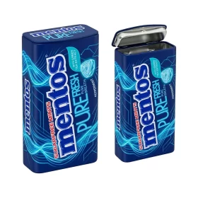 Custom sugar-free mint tin with CMYK printing - portable metal box for promotional mints
