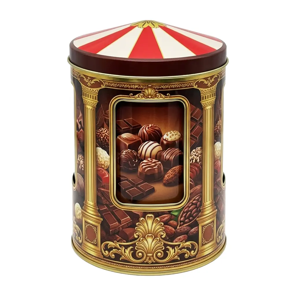 Musical Christmas Tin Box  Candy Packaging – LAMPTOP